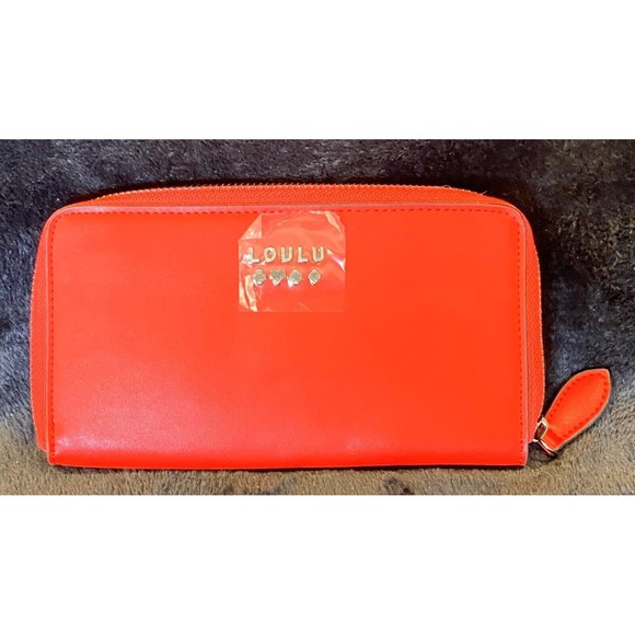 LouLu red wallet purse bag clutch-- new without tags - Picture 1 of 4